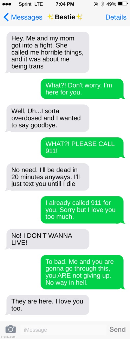 I guess this is true friend ship. Brooke, if you see this, I GOT A GIRLFRIEND! (Sorry you got your phone taken away) | made w/ Imgflip meme maker