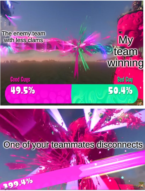 Ah ranked | My team winning; The enemy team with less clams; One of your teammates disconnects | image tagged in blank white template | made w/ Imgflip meme maker