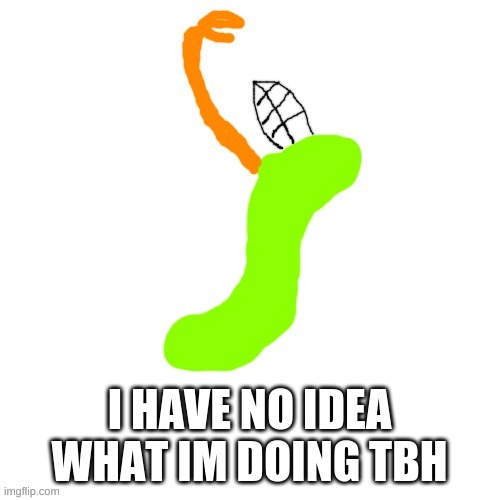 Carlos as a Gummy Worm (i know i forgot his wings and tail} | I HAVE NO IDEA WHAT IM DOING TBH | image tagged in carlos as a gummy worm i know i forgot his wings and tail | made w/ Imgflip meme maker
