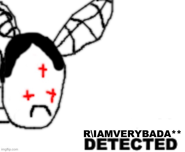 BLANK DETECTED | R\IAMVERYBADA** | image tagged in blank detected | made w/ Imgflip meme maker