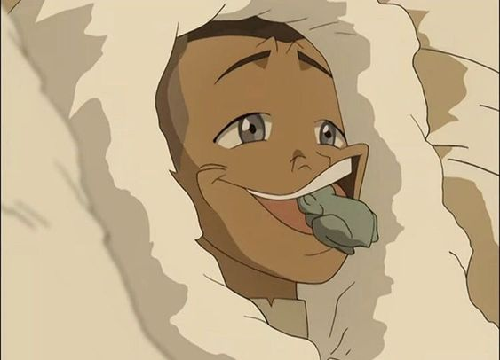 High Quality Sokka sucking on a frog Blank Meme Template