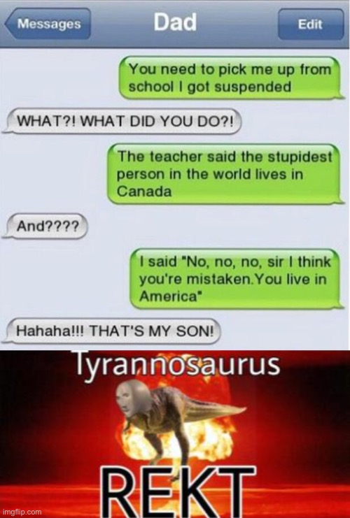 O O F | image tagged in tyrannosaurus rekt | made w/ Imgflip meme maker