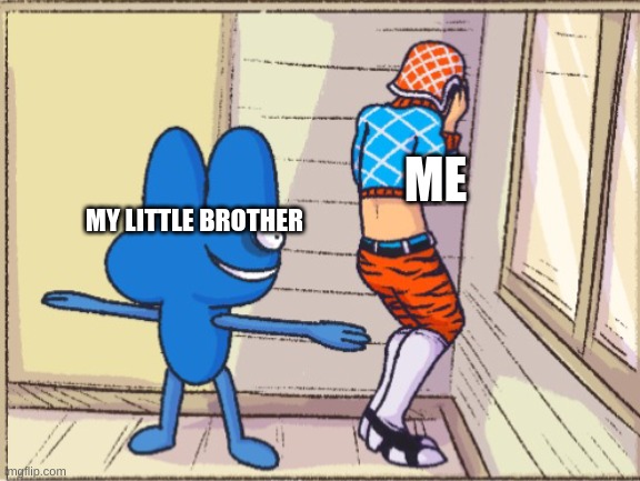 he watches me like a h a w k | ME; MY LITTLE BROTHER | image tagged in four t posing over mistah | made w/ Imgflip meme maker
