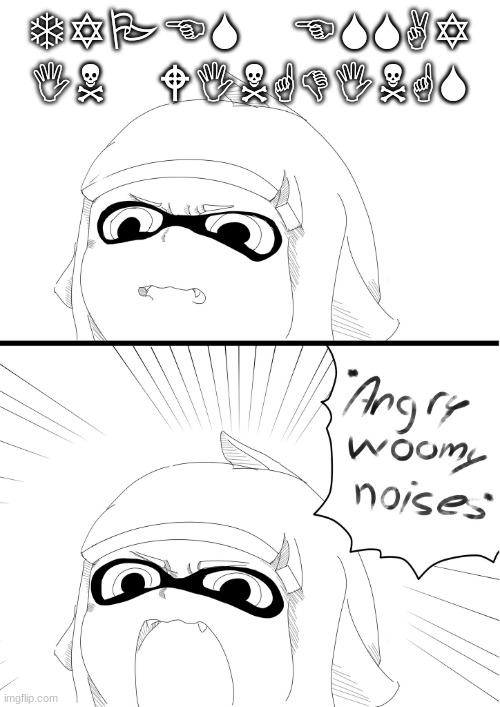 angry woomy noises | TYPES ESSAY IN WINGDINGS | image tagged in angry woomy noises | made w/ Imgflip meme maker