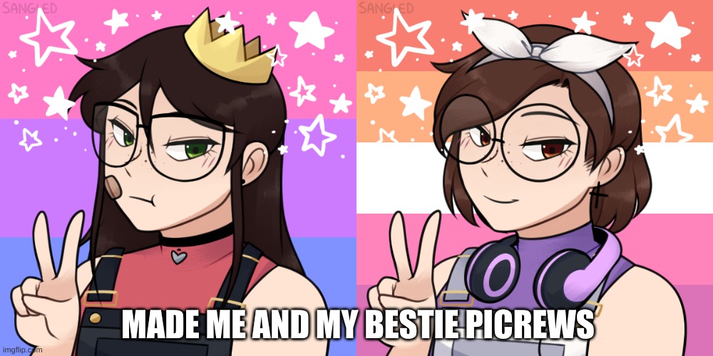 Me And The Bestie Meme Template