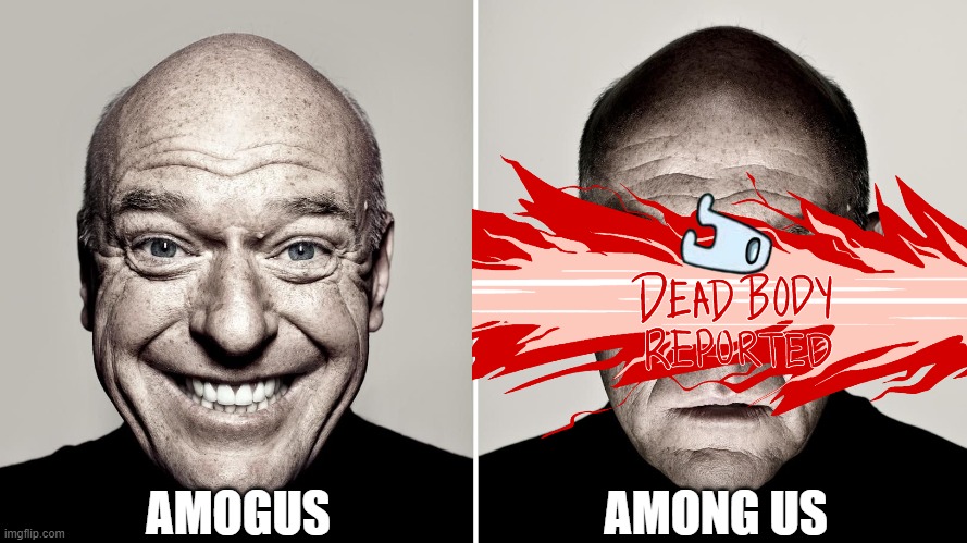 deangus | AMONG US; AMOGUS | image tagged in funny,memes,among us | made w/ Imgflip meme maker