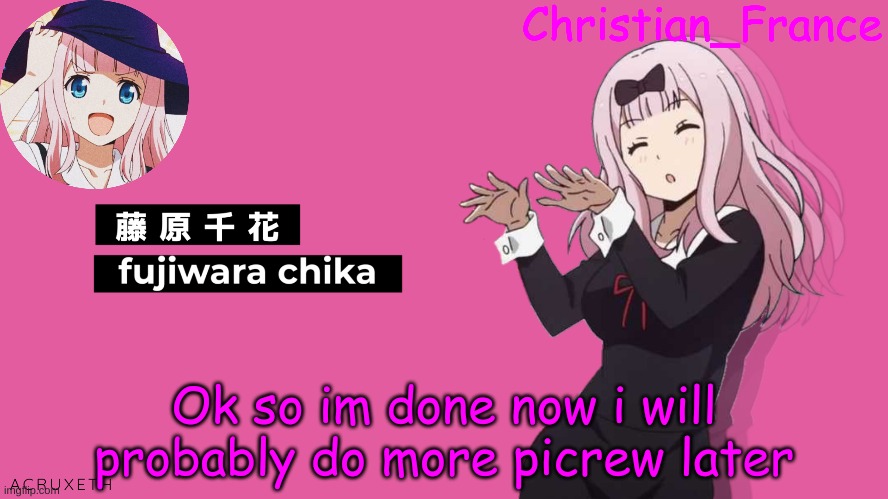 . | Ok so im done now i will probably do more picrew later | made w/ Imgflip meme maker