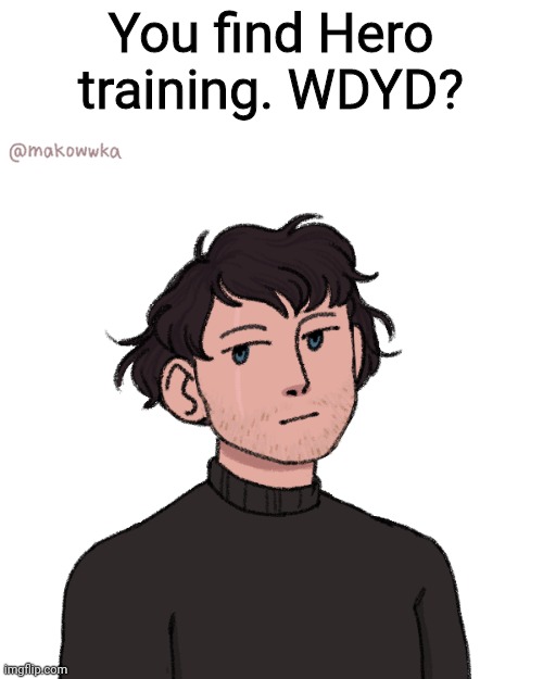 You find Hero training. WDYD? | image tagged in pov,oh wow are you actually reading these tags,roleplaying | made w/ Imgflip meme maker