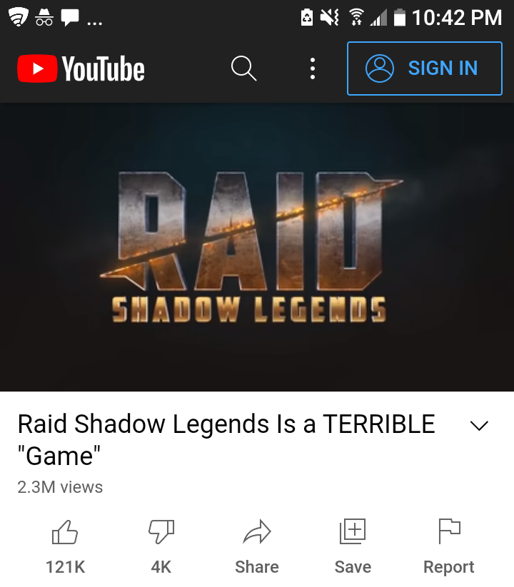 Raid Shadow Legends is a Terrible "Game" Blank Meme Template