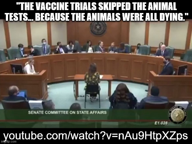 That's because WE are the guinea pigs | "THE VACCINE TRIALS SKIPPED THE ANIMAL TESTS... BECAUSE THE ANIMALS WERE ALL DYING."; youtube.com/watch?v=nAu9HtpXZps | image tagged in vaccines | made w/ Imgflip meme maker