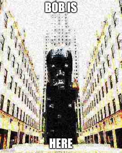Oracle Bobblehead Statue | BOB IS; HERE | image tagged in deep fried,the oracle | made w/ Imgflip meme maker