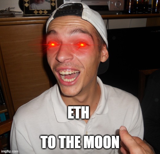 to the moon | ETH; TO THE MOON | image tagged in ethereum,stonks | made w/ Imgflip meme maker