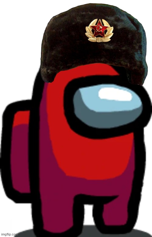 Red soviet | image tagged in red crewmate | made w/ Imgflip meme maker