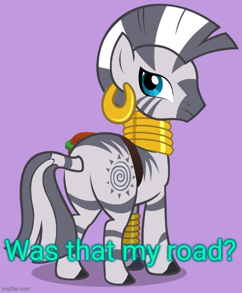 Zecora (Transparent) | Was that my road? | image tagged in zecora transparent | made w/ Imgflip meme maker