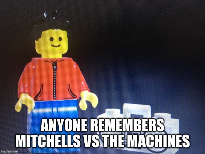 Winston with boom box | ANYONE REMEMBERS MITCHELLS VS THE MACHINES | image tagged in winston with boom box | made w/ Imgflip meme maker