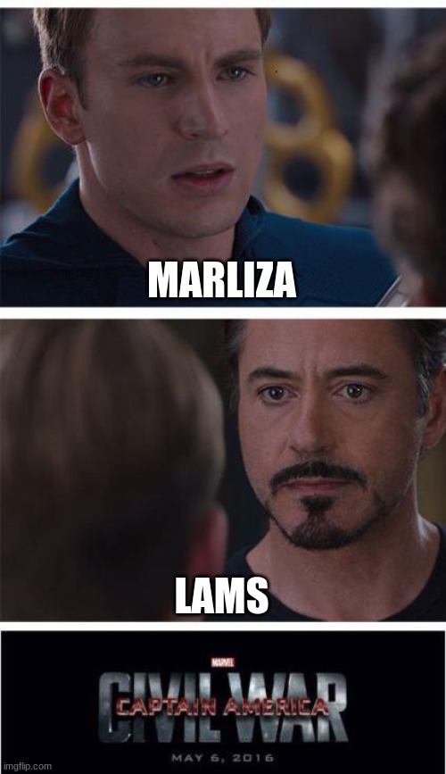 Marvel Civil War 1 Meme | MARLIZA LAMS | image tagged in memes,marvel civil war 1 | made w/ Imgflip meme maker