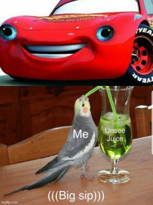 Ka-Chow? | image tagged in unsee juice,cursed image,cursed,why | made w/ Imgflip meme maker