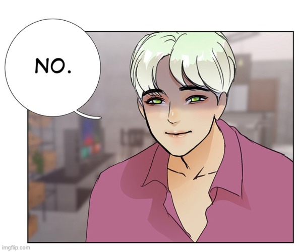 this is a temp also lmao | image tagged in webtoon no | made w/ Imgflip meme maker