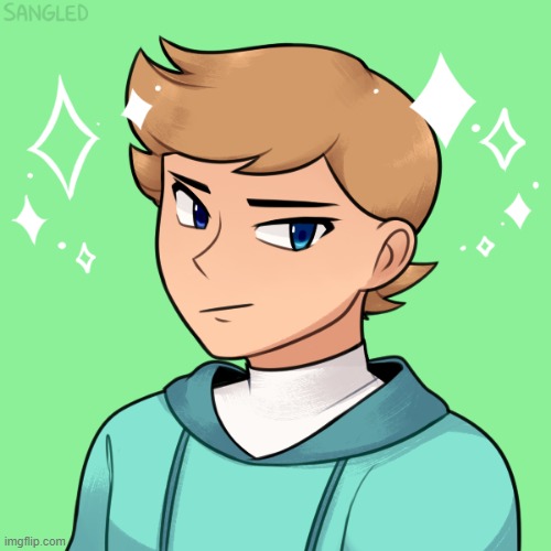 I made myself on sangled or picrew watever its called because I'm so ...