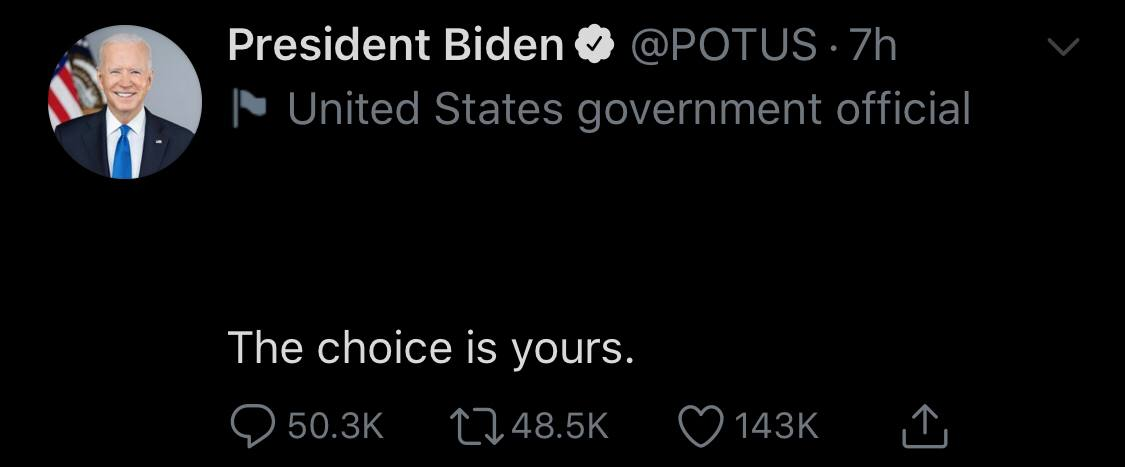 Biden gives you choices. Blank Meme Template