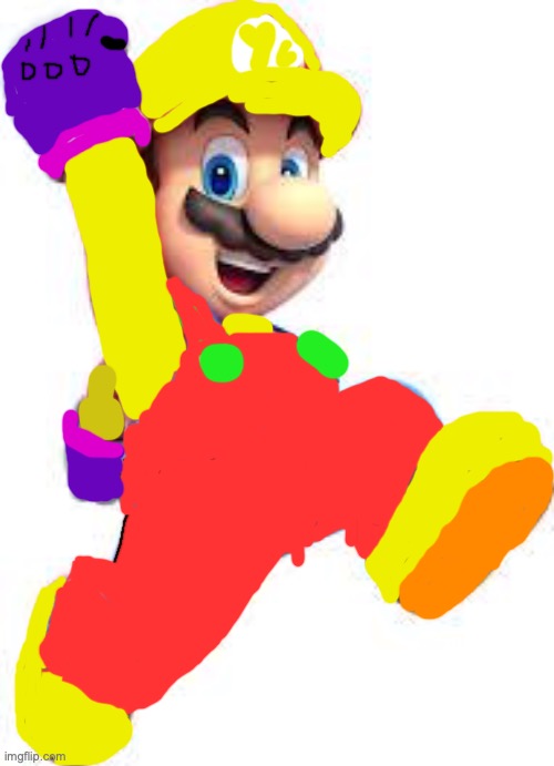 yellow mario | image tagged in mario | made w/ Imgflip meme maker