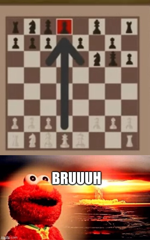 Bruh... | BRUUUH | image tagged in bruh,meme,elmo,chess,easy move | made w/ Imgflip meme maker