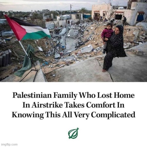 well it's not that complicated is it, israel has the right to bomb in a friendly manner maga | image tagged in palestinian family this is all very complicated,maga,israel,palestine,repost,satire | made w/ Imgflip meme maker