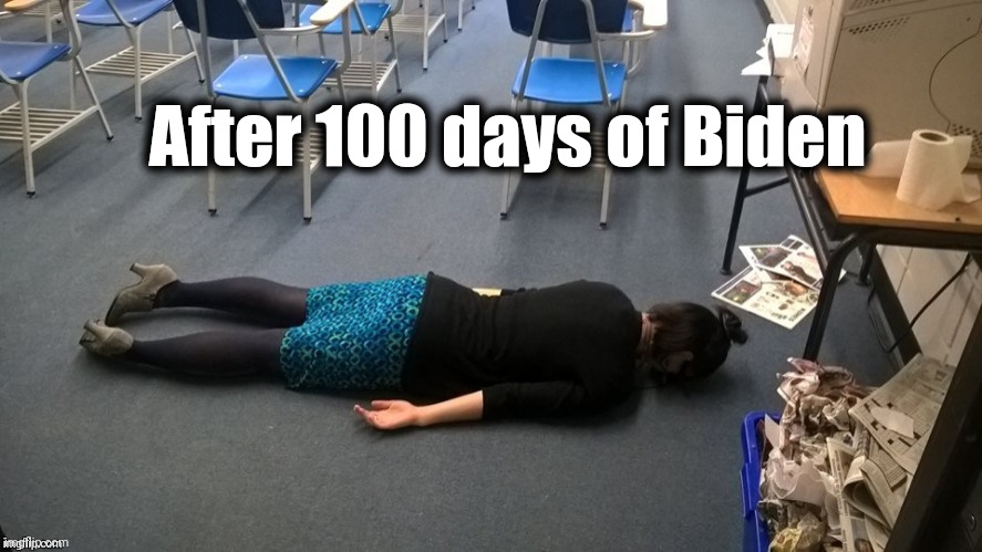 Please make it stop | After 100 days of Biden | image tagged in please make it stop | made w/ Imgflip meme maker