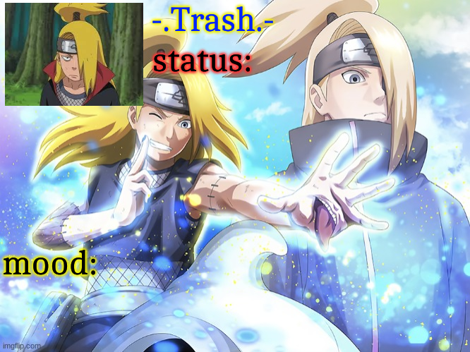 deidara Temp 2 Blank Meme Template