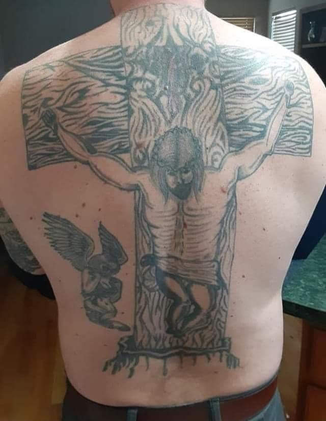 Failed Jesus tattoo Blank Meme Template