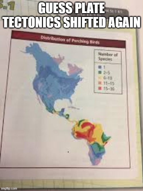 The World Changed | GUESS PLATE TECTONICS SHIFTED AGAIN | image tagged in you had one job | made w/ Imgflip meme maker