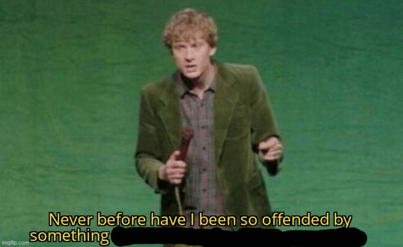 Never before have I been so offended by something I one hundred | image tagged in never before have i been so offended by something i one hundred | made w/ Imgflip meme maker