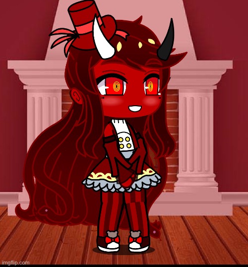 Miss Misery Magne- well, in gacha club anyway | image tagged in hazbin hotel | made w/ Imgflip meme maker