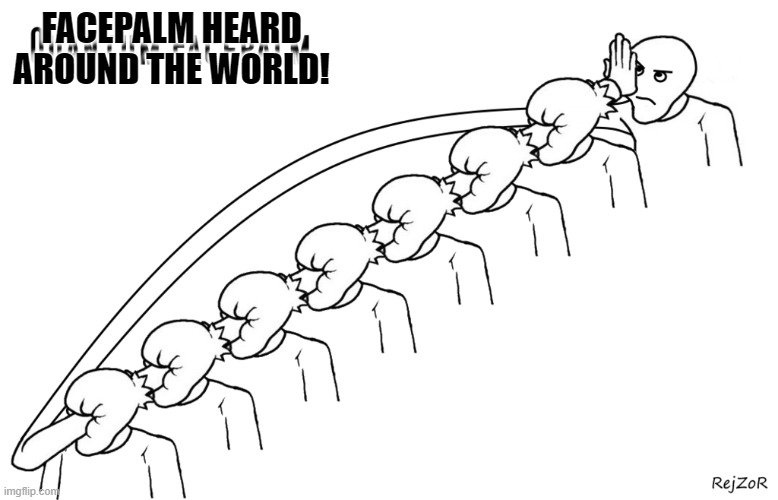 FACEPALM HEARD AROUND THE WORLD! | made w/ Imgflip meme maker