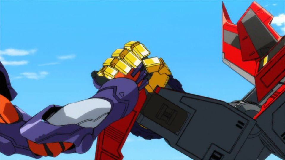 Epic Handshake (Mecha Ver.) Blank Meme Template