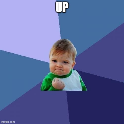 Success Kid | UP | image tagged in memes,success kid | made w/ Imgflip meme maker