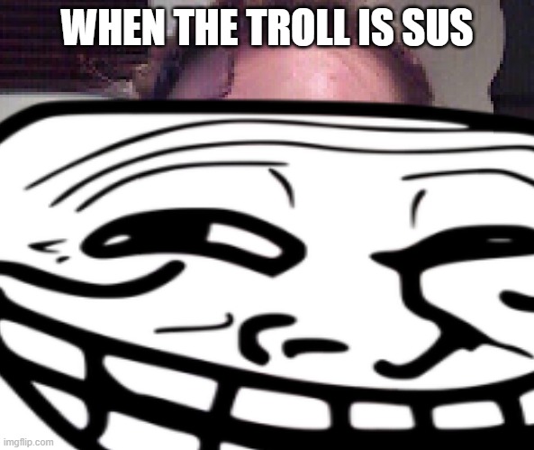 WHEN THE TROLL IS SUS | made w/ Imgflip meme maker