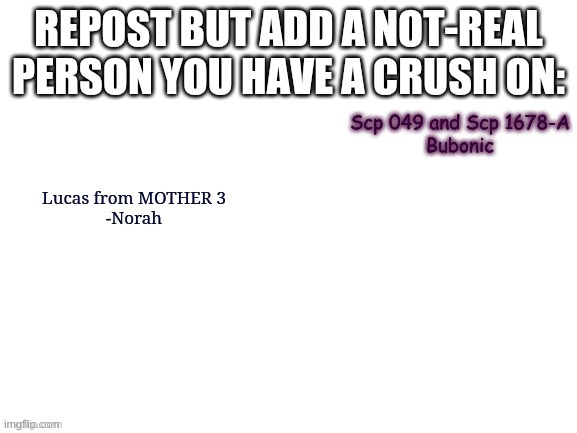 Scp 049 and Scp 1678-A
Bubonic | made w/ Imgflip meme maker