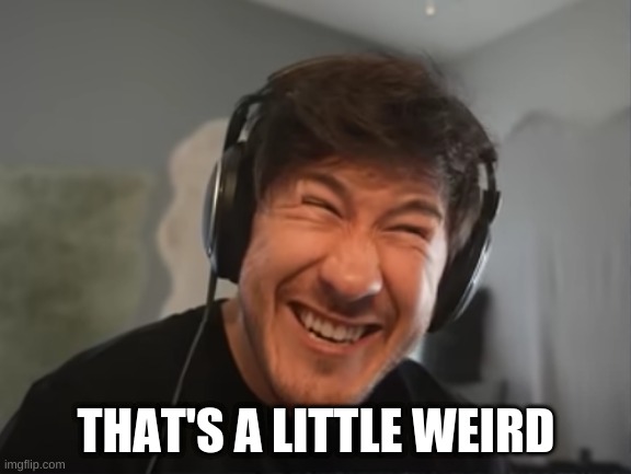 "That's a little weird." | THAT'S A LITTLE WEIRD | image tagged in markiplier,memes,funny | made w/ Imgflip meme maker