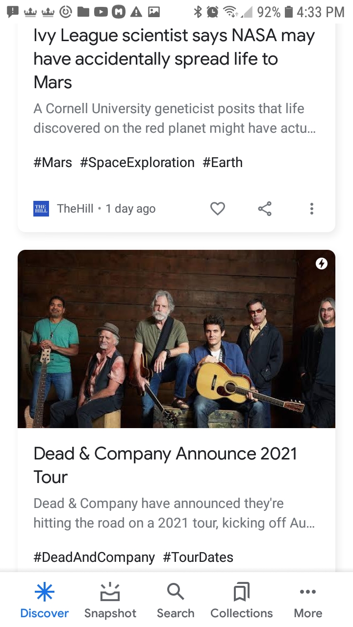 High Quality Life To Mars Dead & Co. News Duo Blank Meme Template
