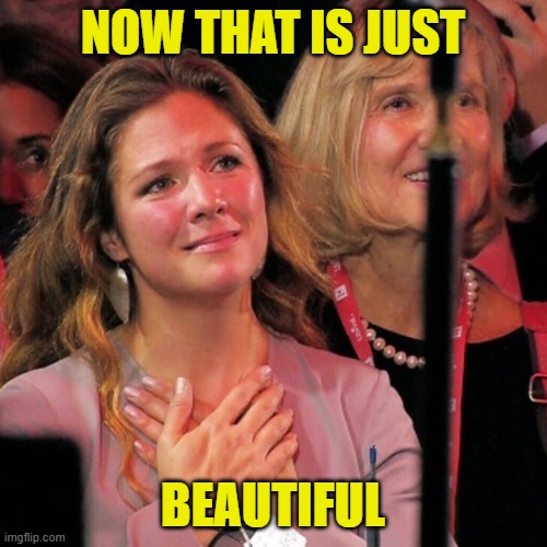 Sophie adores you | NOW THAT IS JUST BEAUTIFUL | image tagged in sophie adores you | made w/ Imgflip meme maker