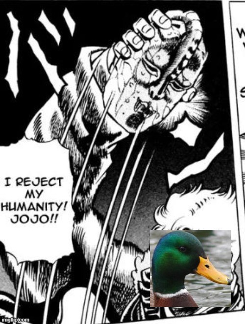 I reject my humanity jojo | image tagged in i reject my humanity jojo | made w/ Imgflip meme maker