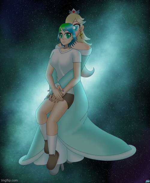 Rosalina protects Earth-chan | made w/ Imgflip meme maker
