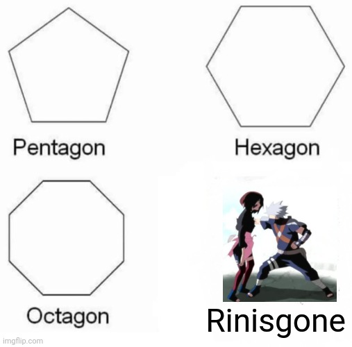 Anyone get it? | Rinisgone | image tagged in memes,pentagon hexagon octagon | made w/ Imgflip meme maker