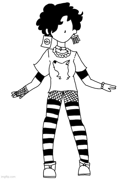 My friend had a really cute outfit so I drew it! | image tagged in clothes,drawing | made w/ Imgflip meme maker