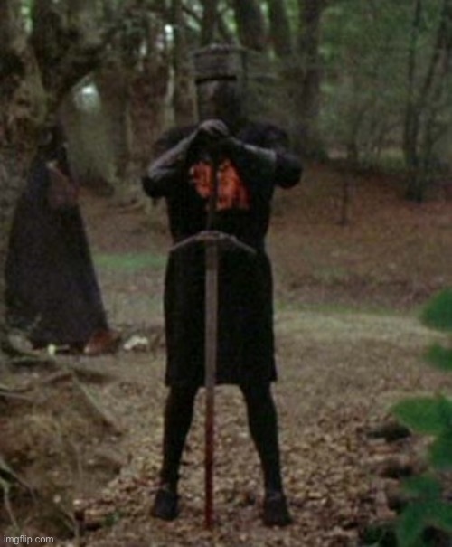 monty python black knight  | image tagged in monty python black knight | made w/ Imgflip meme maker