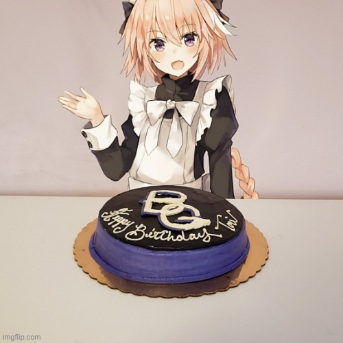 bUssy gang | image tagged in astolfo bussy gang cake | made w/ Imgflip meme maker