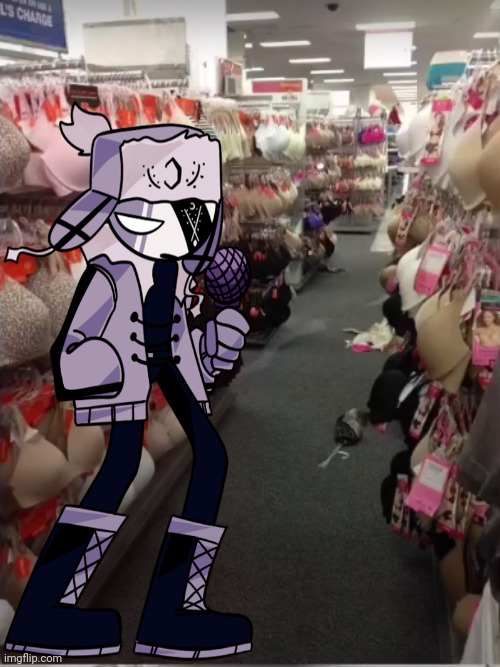 Ruv at the bra section | image tagged in fnf | made w/ Imgflip meme maker