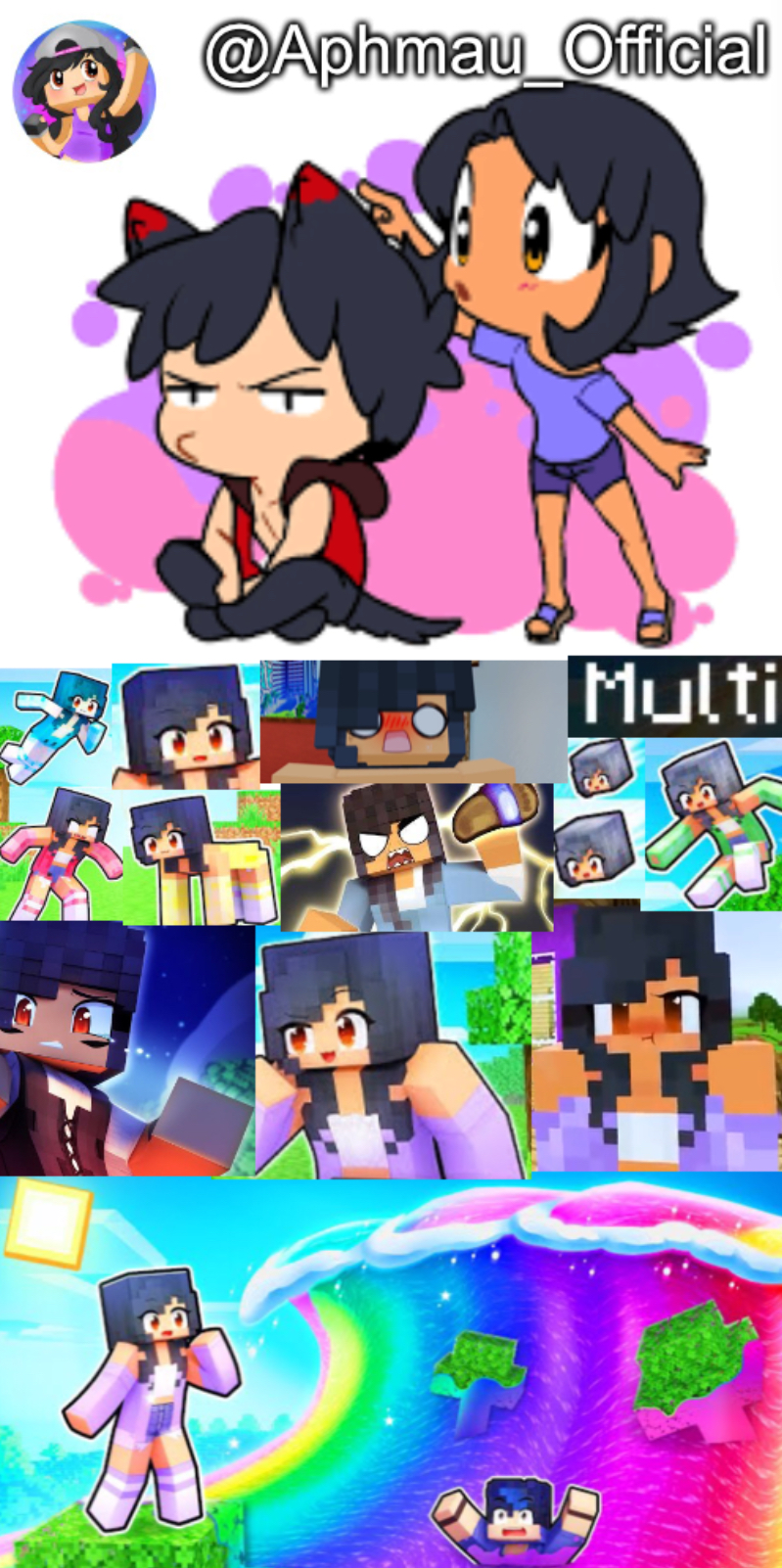 Aphmau_Official’s annoucment template V1 Blank Meme Template