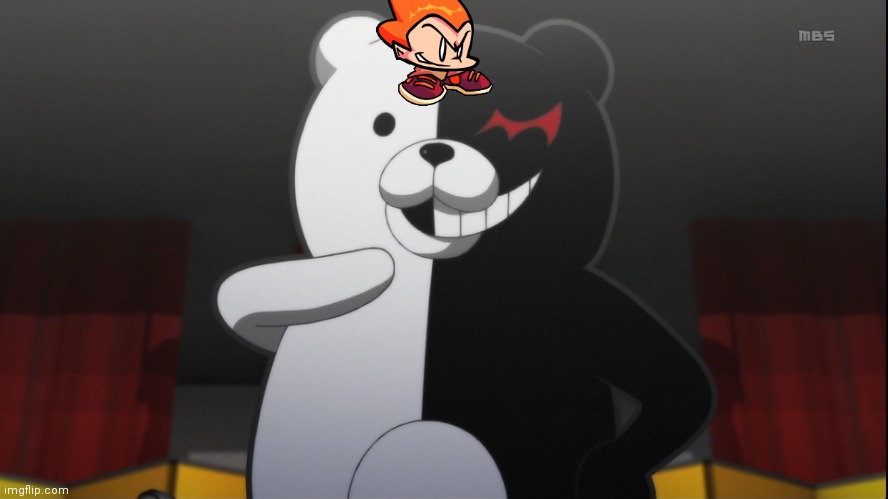 Whatever this is lmao | image tagged in monokuma | made w/ Imgflip meme maker